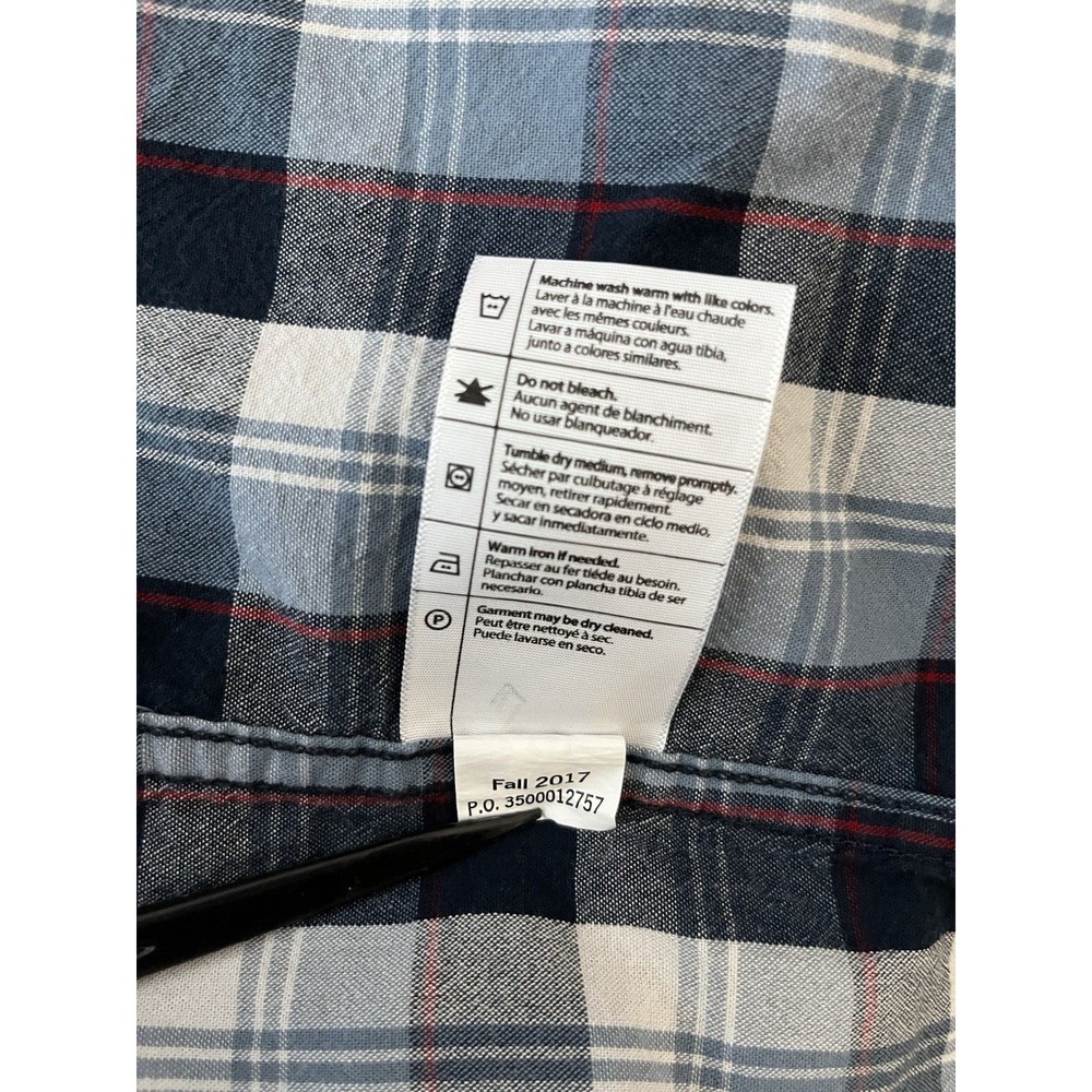 CARHARTT Shirt Men 2XL Blue Relaxed Fit Chest Pocket Long Sleeve Cotton Workwear - Picture 10 of 12